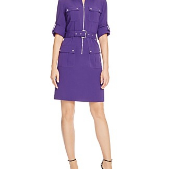 michael kors purple dress